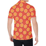 Orange Slices Pattern Print Men's Shirt