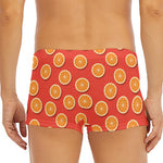 Orange Slices Pattern Print Men's Short Boxer Briefs