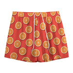 Orange Slices Pattern Print Mesh Shorts