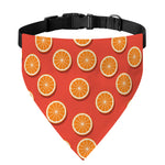 Orange Slices Pattern Print Over The Collar Dog Bandana