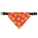 Orange Slices Pattern Print Over The Collar Dog Bandana