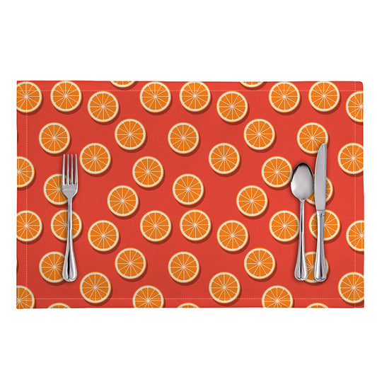 Orange Slices Pattern Print Placemat