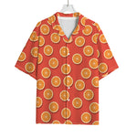 Orange Slices Pattern Print Rayon Hawaiian Shirt