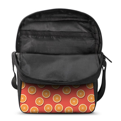 Orange Slices Pattern Print Rectangular Crossbody Bag