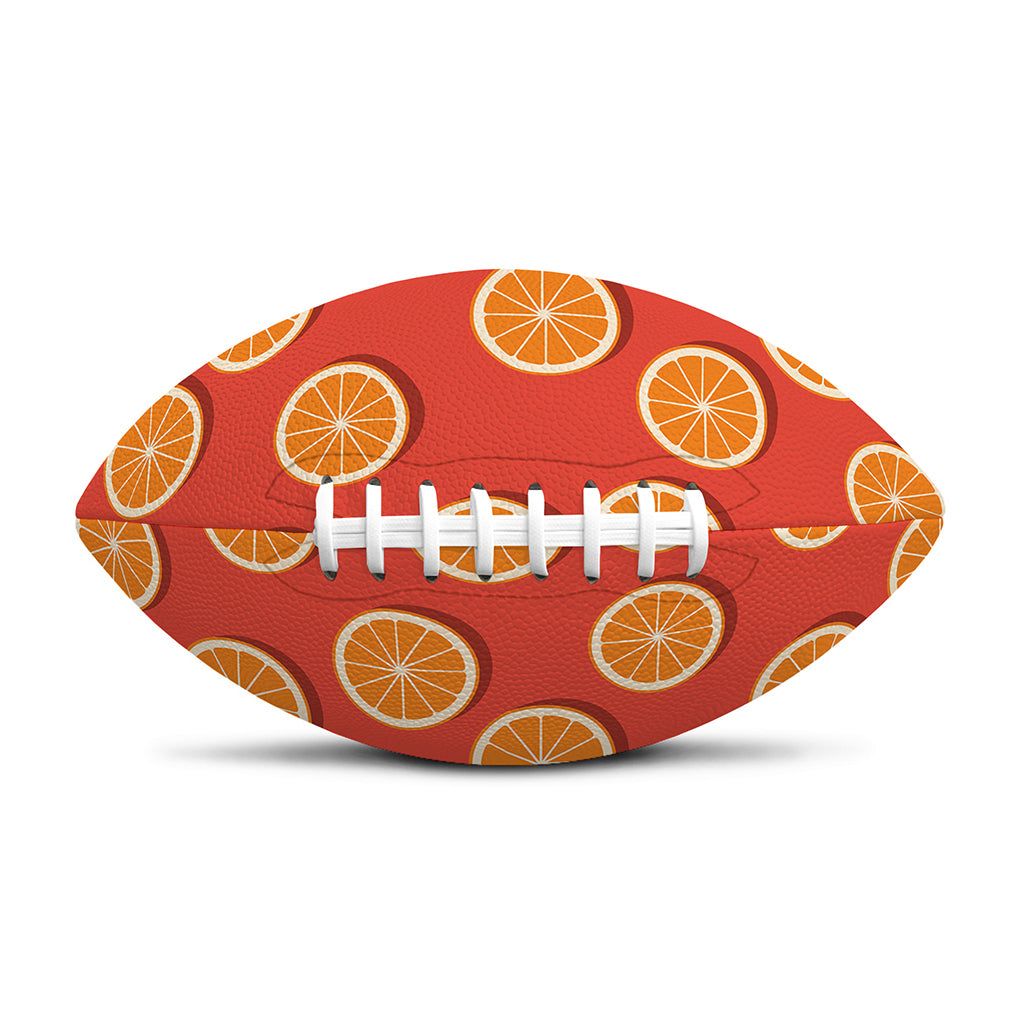 Orange Slices Pattern Print Rugby Ball