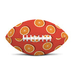 Orange Slices Pattern Print Rugby Ball