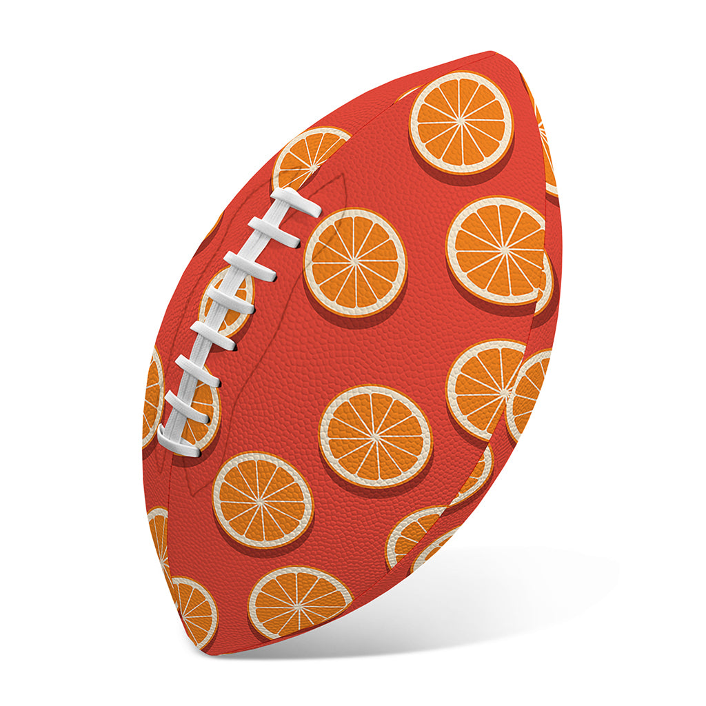 Orange Slices Pattern Print Rugby Ball