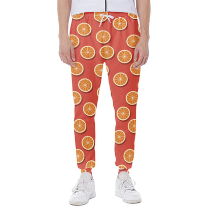 Orange Slices Pattern Print Scuba Joggers