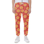 Orange Slices Pattern Print Scuba Joggers