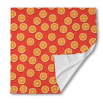 Orange Slices Pattern Print Silk Bandana