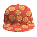 Orange Slices Pattern Print Snapback Cap
