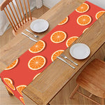 Orange Slices Pattern Print Table Runner