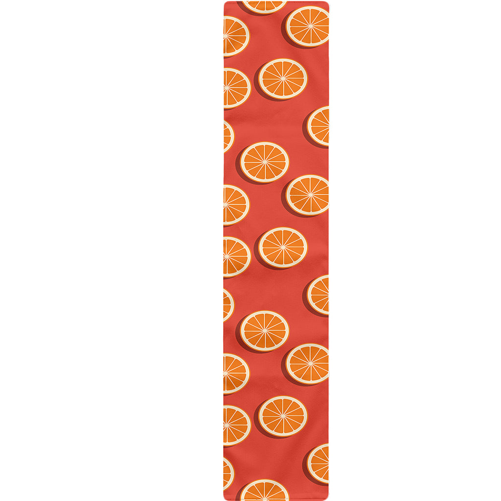 Orange Slices Pattern Print Table Runner