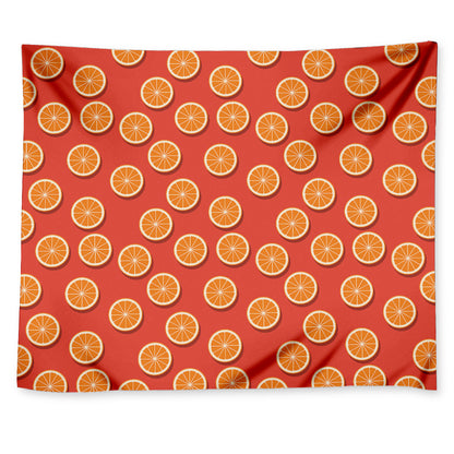 Orange Slices Pattern Print Tapestry