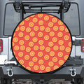 Orange Slices Pattern Print Tire Cover