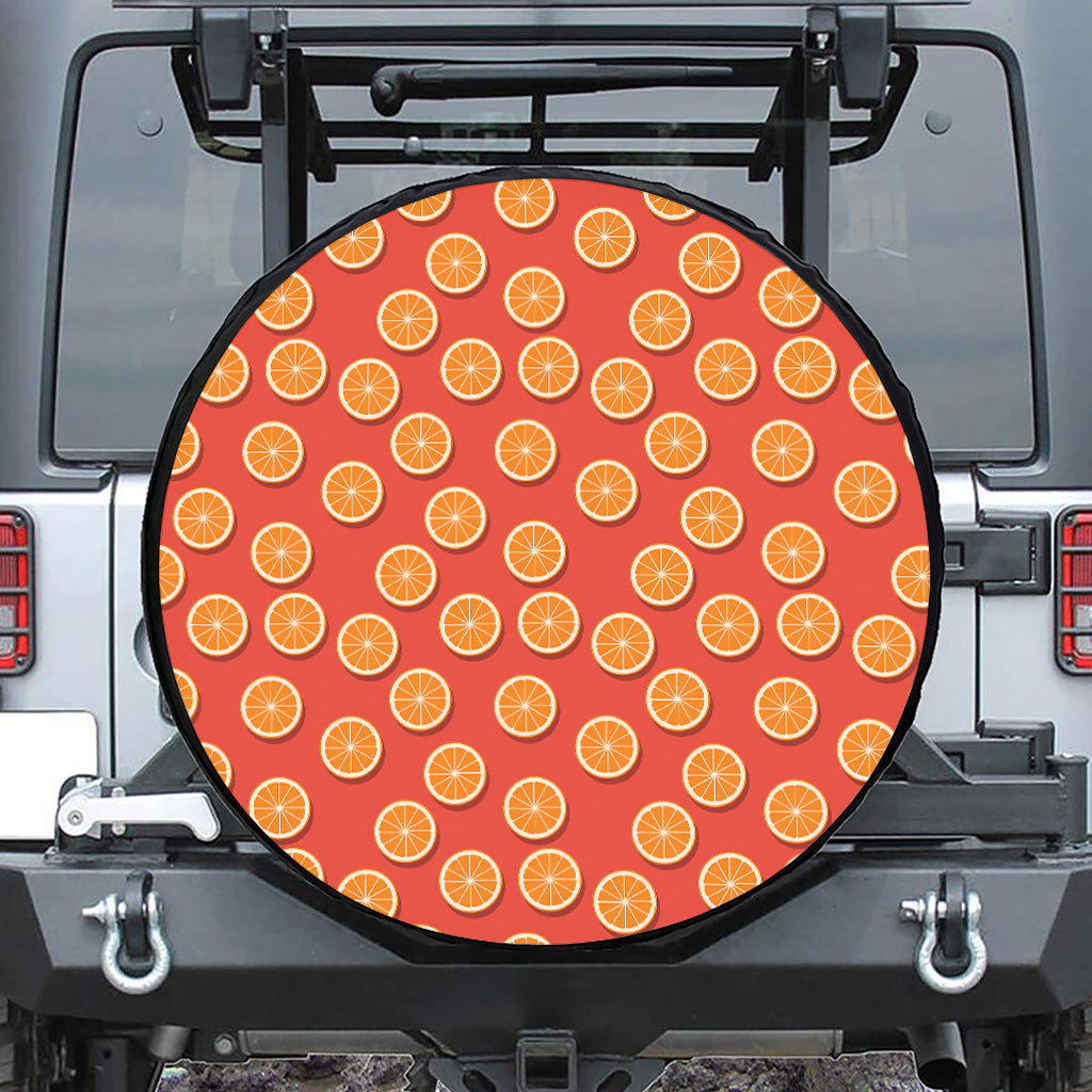 Orange Slices Pattern Print Tire Cover
