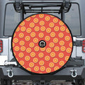 Orange Slices Pattern Print Tire Cover With Camera Hole