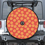 Orange Slices Pattern Print Tire Cover With Camera Hole