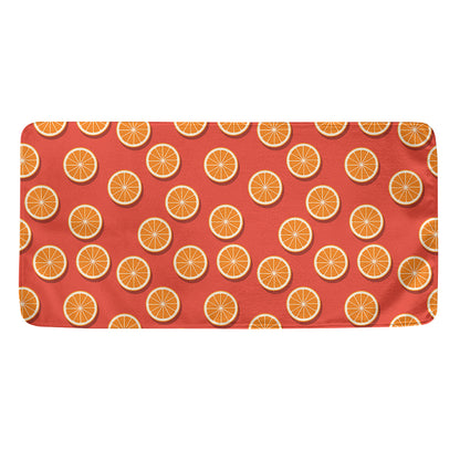 Orange Slices Pattern Print Towel