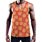 Orange Slices Pattern Print Training Tank Top