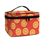 Orange Slices Pattern Print Travel Makeup Bag