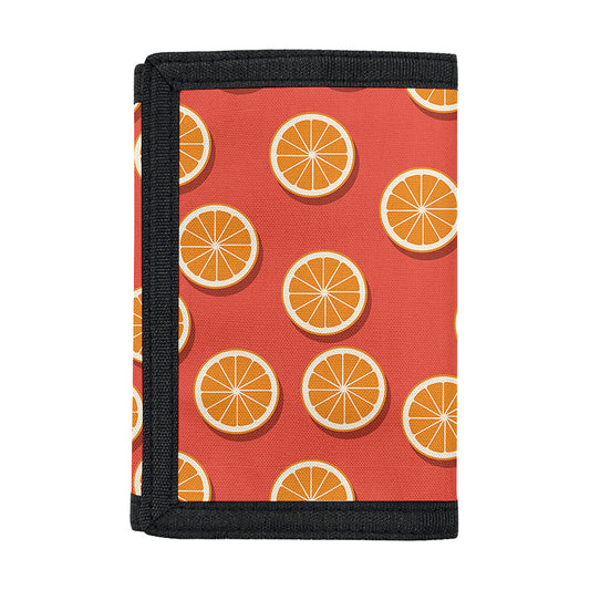 Orange Slices Pattern Print Trifold Wallet