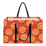 Orange Slices Pattern Print Utility Tote Bag