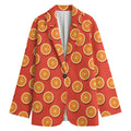 Orange Slices Pattern Print Women's Blazer