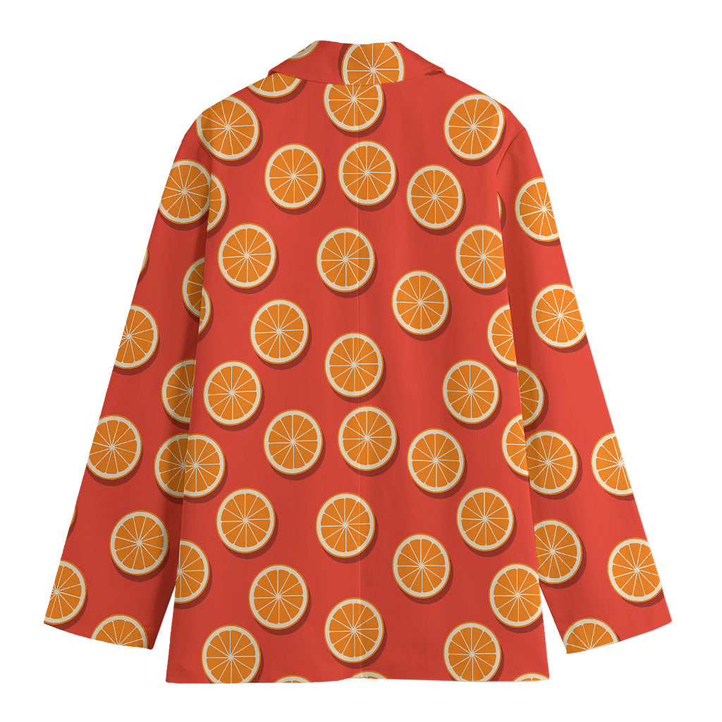 Orange Slices Pattern Print Women's Blazer