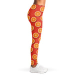 Orange Slices Pattern Print Women's Leggings