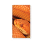 Orange Snake Print Baby Crib Sheet