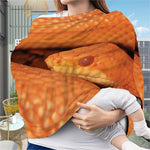 Orange Snake Print Baby Seat Cover