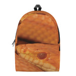 Orange Snake Print Backpack
