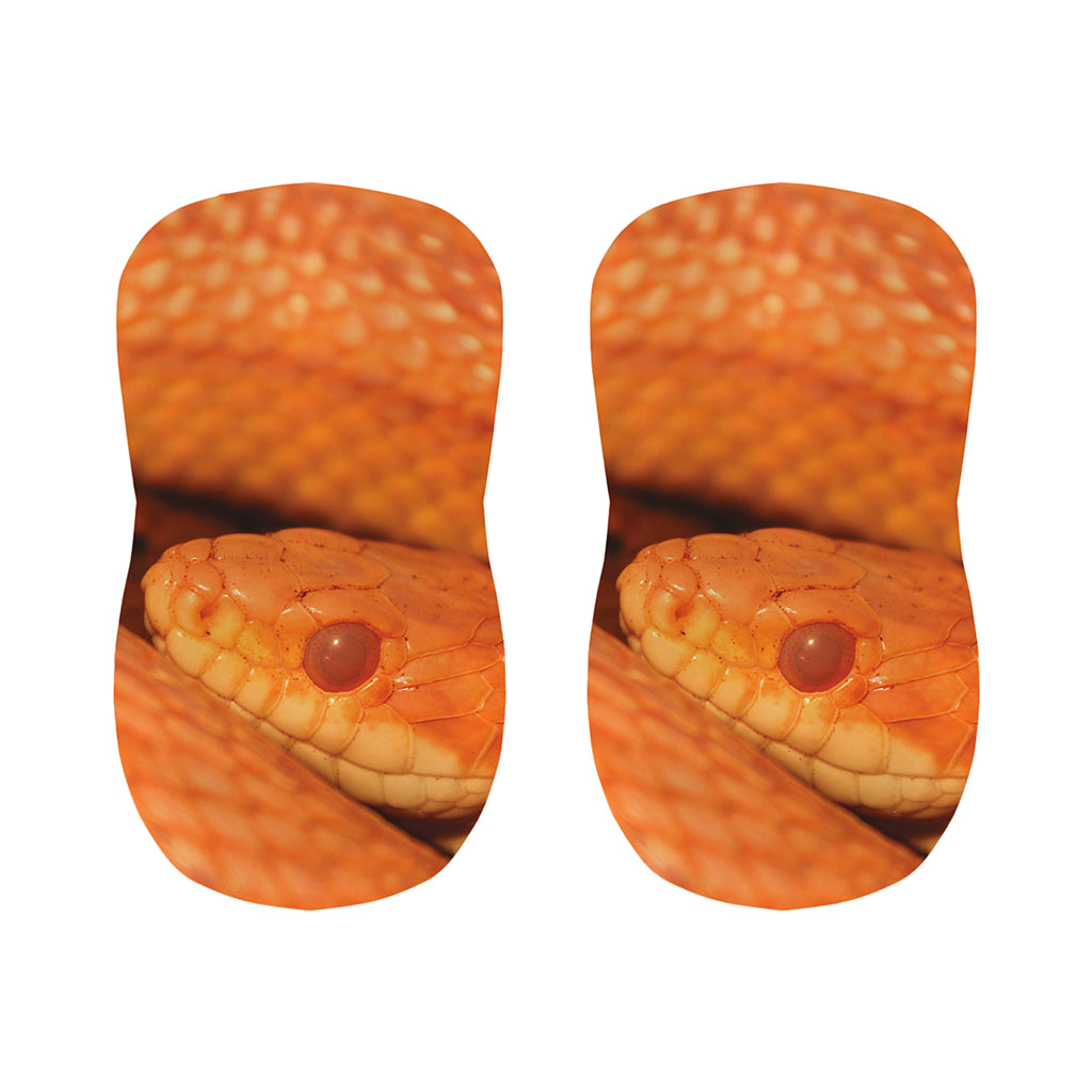 Orange Snake Print Bar Stool Covers