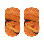 Orange Snake Print Bar Stool Covers
