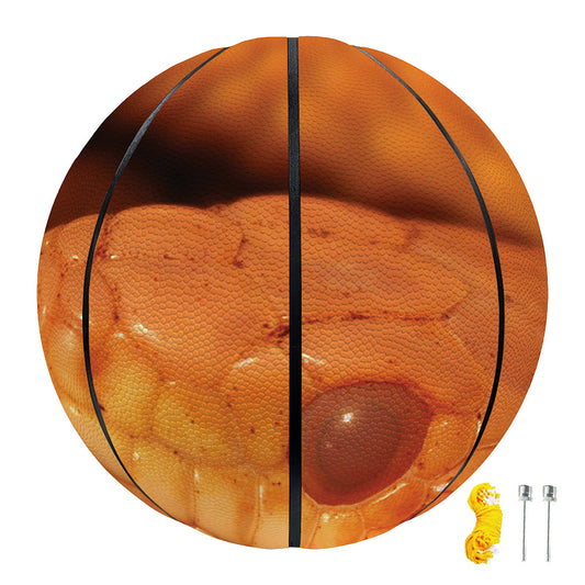 Orange Snake Print Basketball