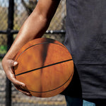Orange Snake Print Basketball