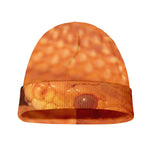 Orange Snake Print Beanie