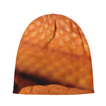 Orange Snake Print Beanie