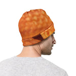 Orange Snake Print Beanie