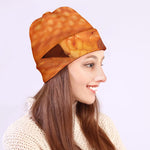 Orange Snake Print Beanie