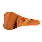 Orange Snake Print Bicycle Seat Cover