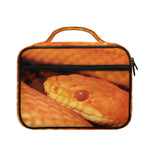Orange Snake Print Briefcase Bible Bag