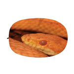 Orange Snake Print Car Side Mirror Covers