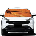Orange Snake Print Car Windshield Snow Cover