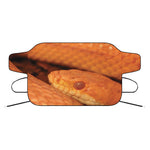 Orange Snake Print Car Windshield Snow Cover