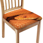 Orange Snake Print Chair Cushion Cover