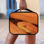 Orange Snake Print Classic Bible Case