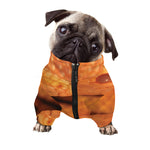 Orange Snake Print Dog Zip Up Jacket