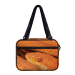 Orange Snake Print Double Strap Bible Bag
